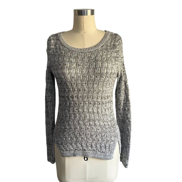 LOFT Gray Hi-Lo Sweater Top - XXSP - Picture 2 of 5